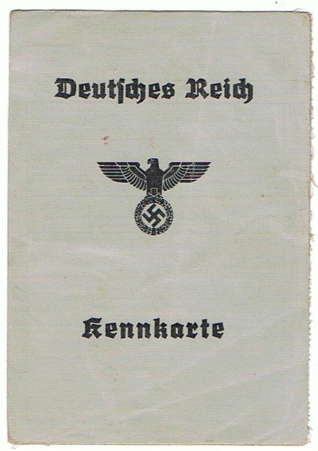 Third Reich ID card Kennkarte woman Alsleben 1942