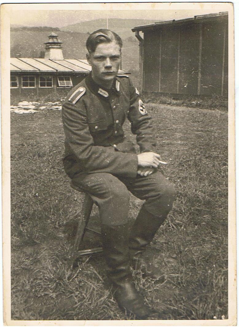 Large uniform photo RAD member in camp