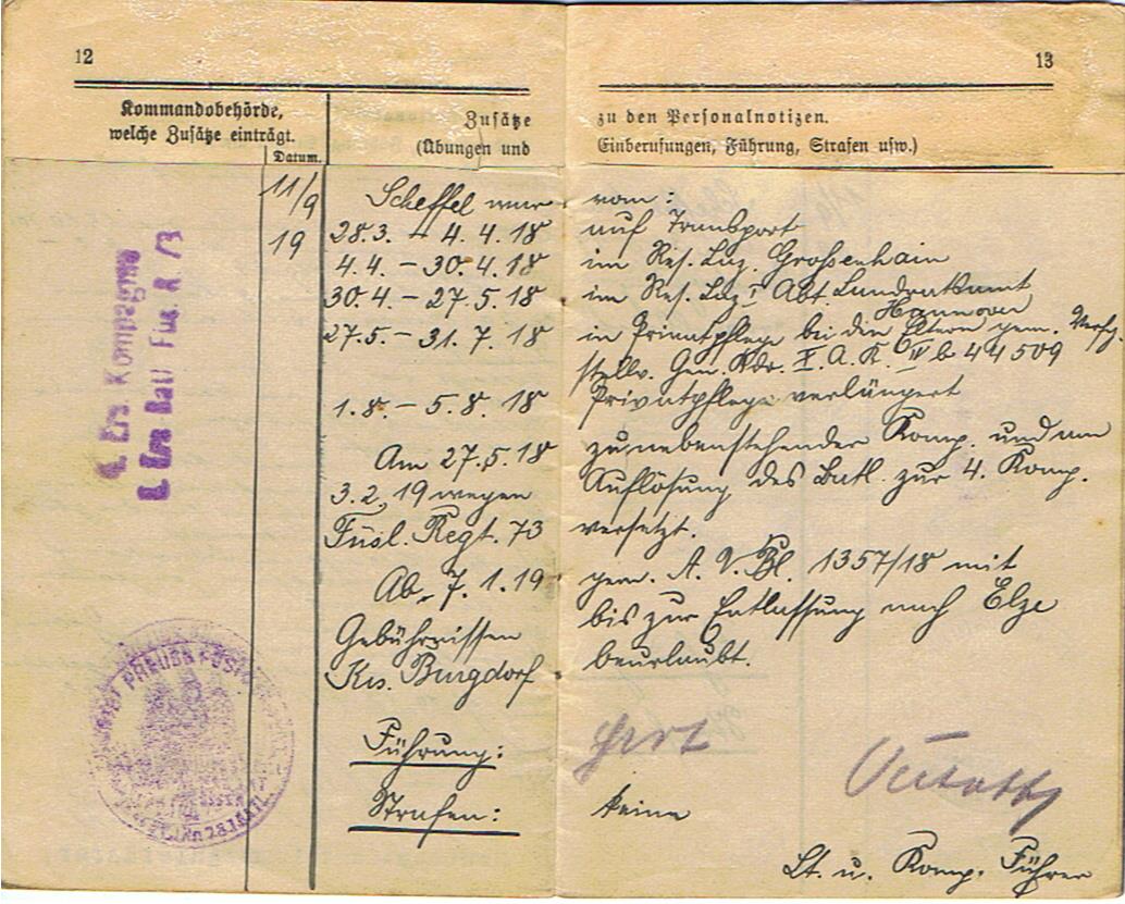 Militärpass and drivers license Füsilier Infanterie-Regiment 230 Somme Flandern EK2 - Image 10
