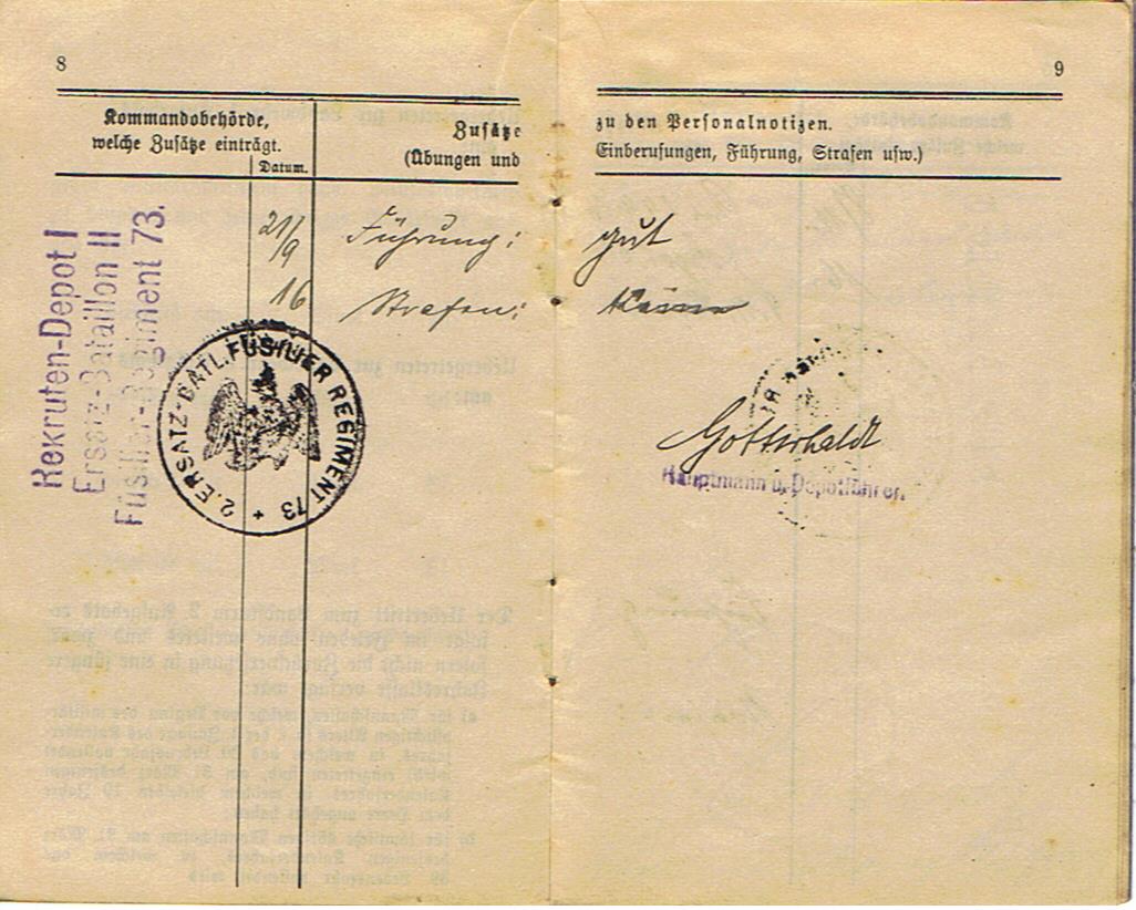 Militärpass and drivers license Füsilier Infanterie-Regiment 230 Somme Flandern EK2 - Image 7