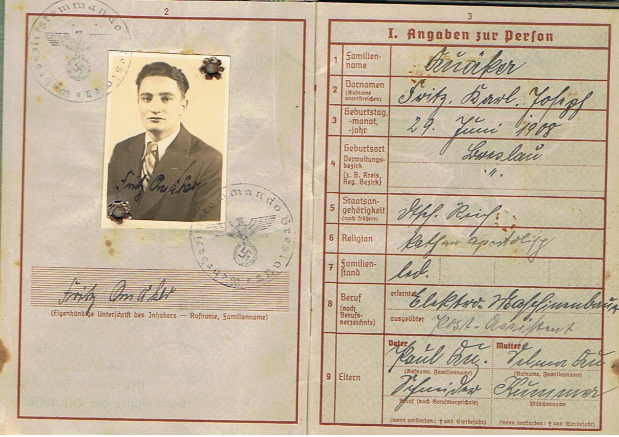 Wehrpass Gefreiter Nachrichten-Kompanie 435 35.Armee-Korps KIA 1941 Russia - Image 3