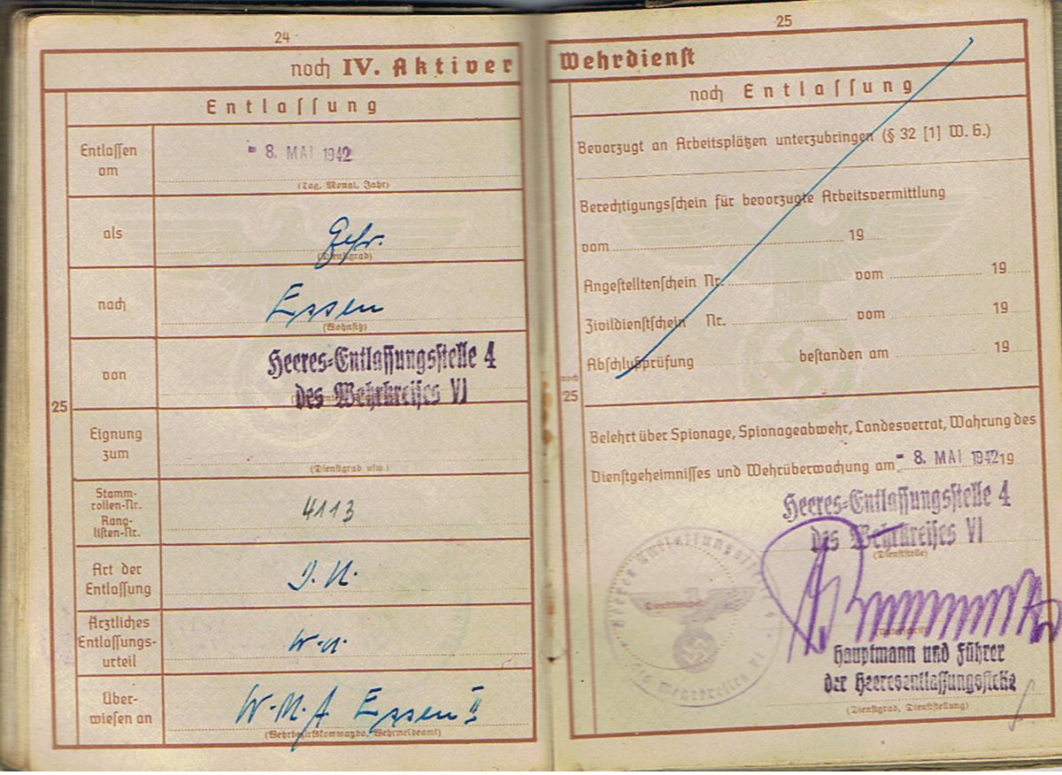 Wehrpass Gefreiter IR463 263.Infanterie-Division Russia VWA Silver - Image 10