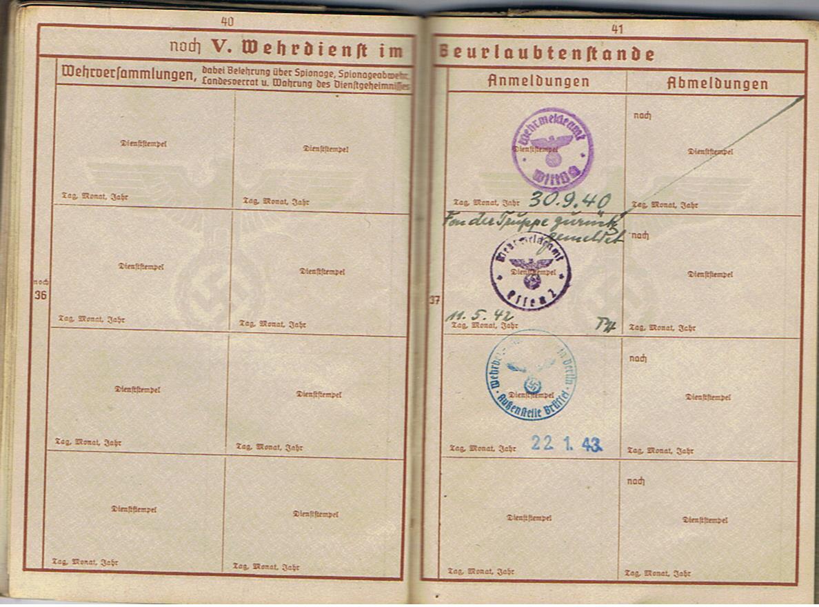 Wehrpass Gefreiter IR463 263.Infanterie-Division Russia VWA Silver - Image 13