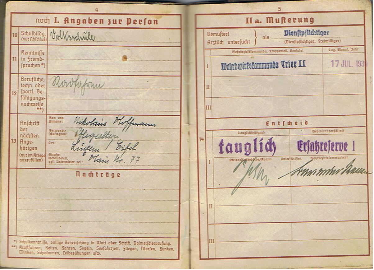 Wehrpass Gefreiter IR463 263.Infanterie-Division Russia VWA Silver - Image 4