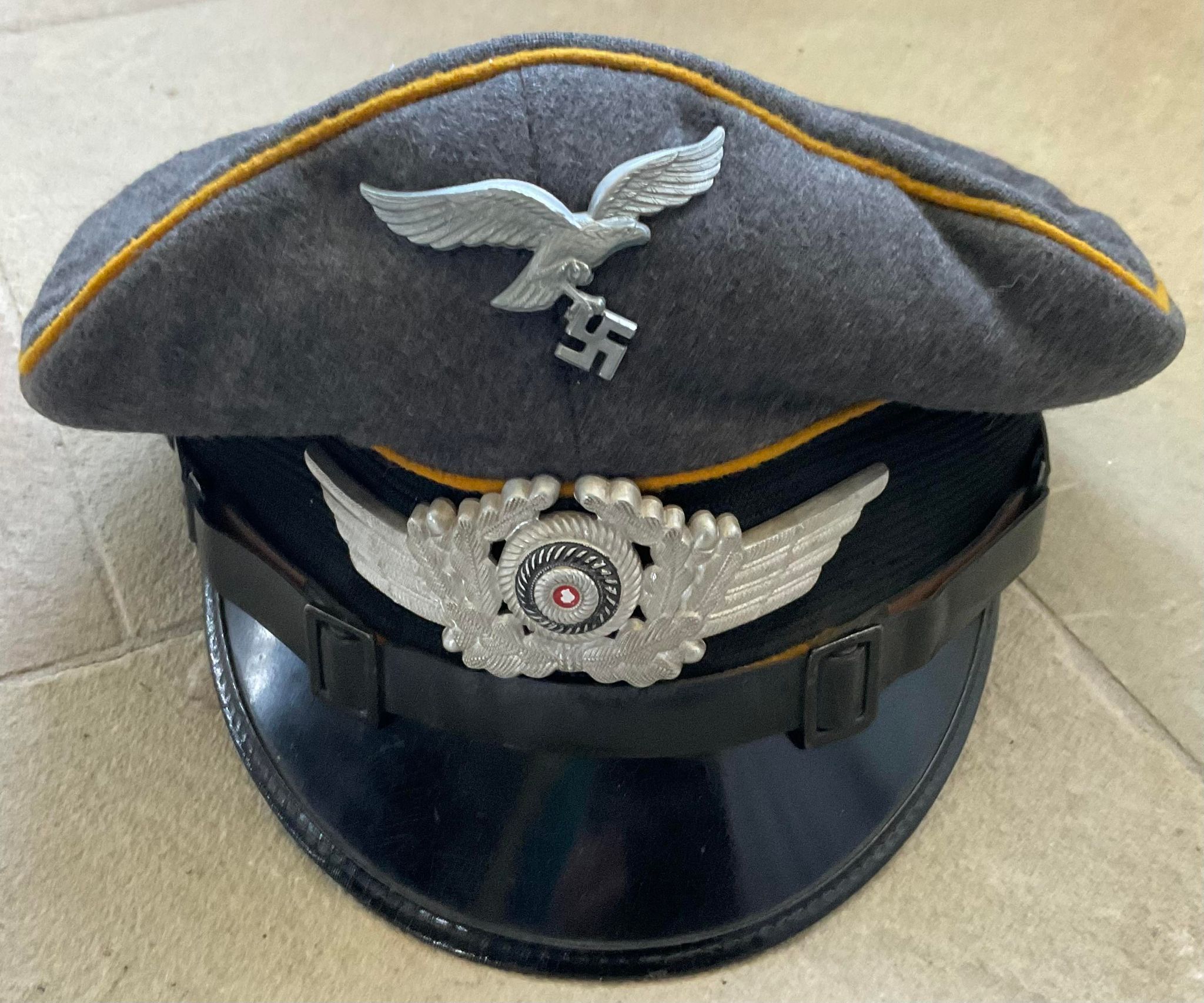 Luftwaffe visor Schirmmütze NCO Unteroffizier aviation or FSJ
