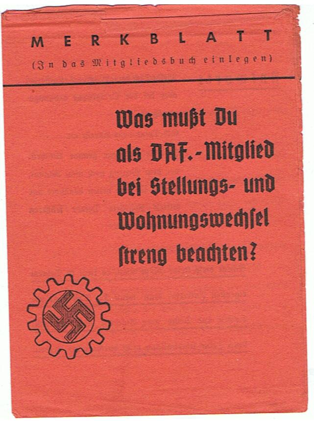 DAF Merkblatt instructions leaflet