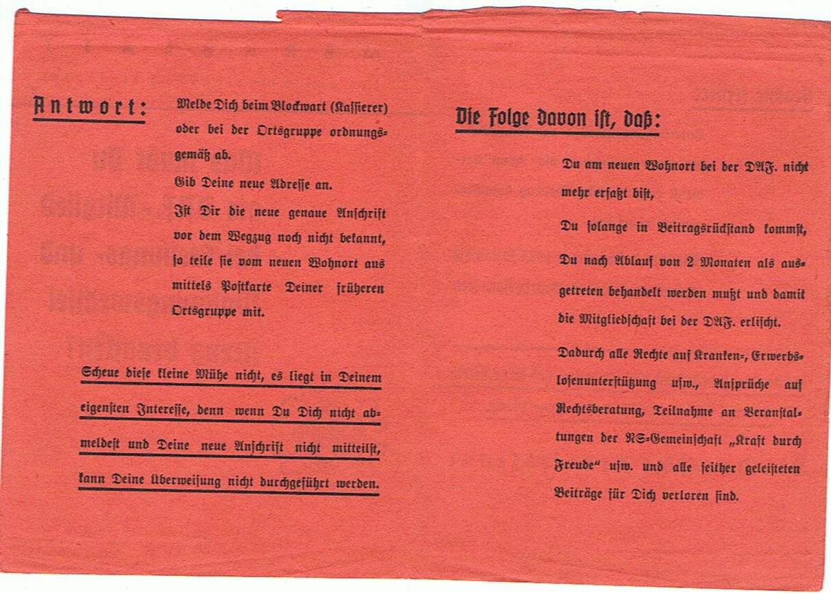 DAF Merkblatt instructions leaflet - Image 2