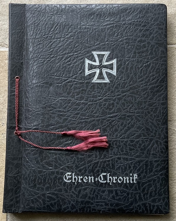 Ehren Chronik (Honour Chronicle) Soldiers Remembrance Book St.Wendel 1943