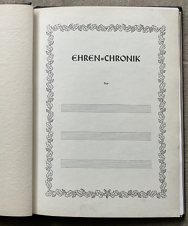 Ehren Chronik (Honour Chronicle) Soldiers Remembrance Book St.Wendel 1943 - Image 4