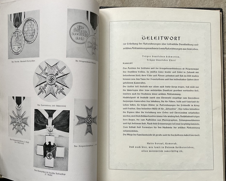 Ehren Chronik (Honour Chronicle) Soldiers Remembrance Book St.Wendel 1943 - Image 13