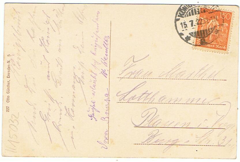 Postcard Truppenübungsplatz Königsbrück Verlassenes Dorf Zeitsch 1922 - Image 2
