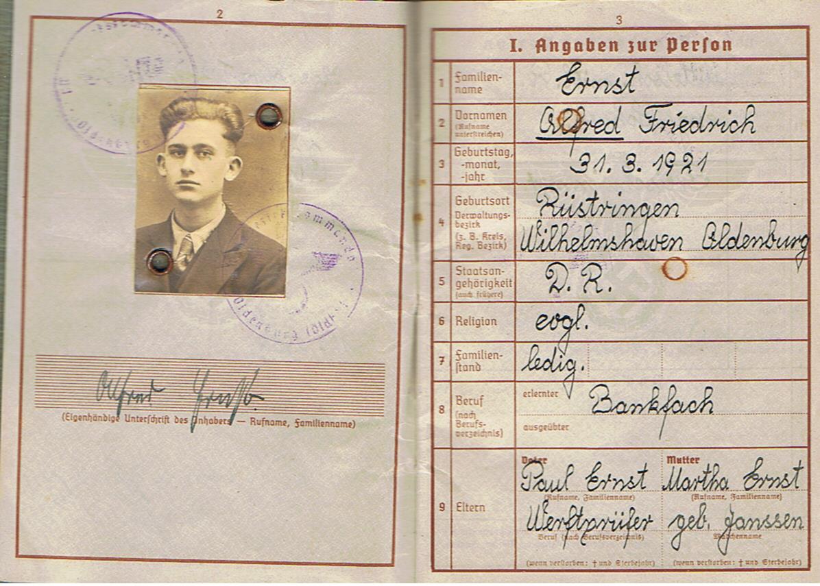 Wehrpass group Obergefreiter Kriegmarine Holland and Army Artillery Sicily and Italy KIA 1944 Monte Cassino - Image 4