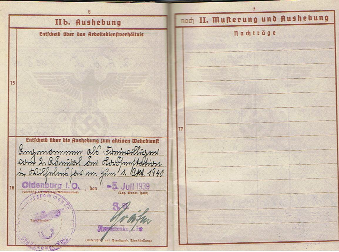 Wehrpass group Obergefreiter Kriegmarine Holland and Army Artillery Sicily and Italy KIA 1944 Monte Cassino - Image 6