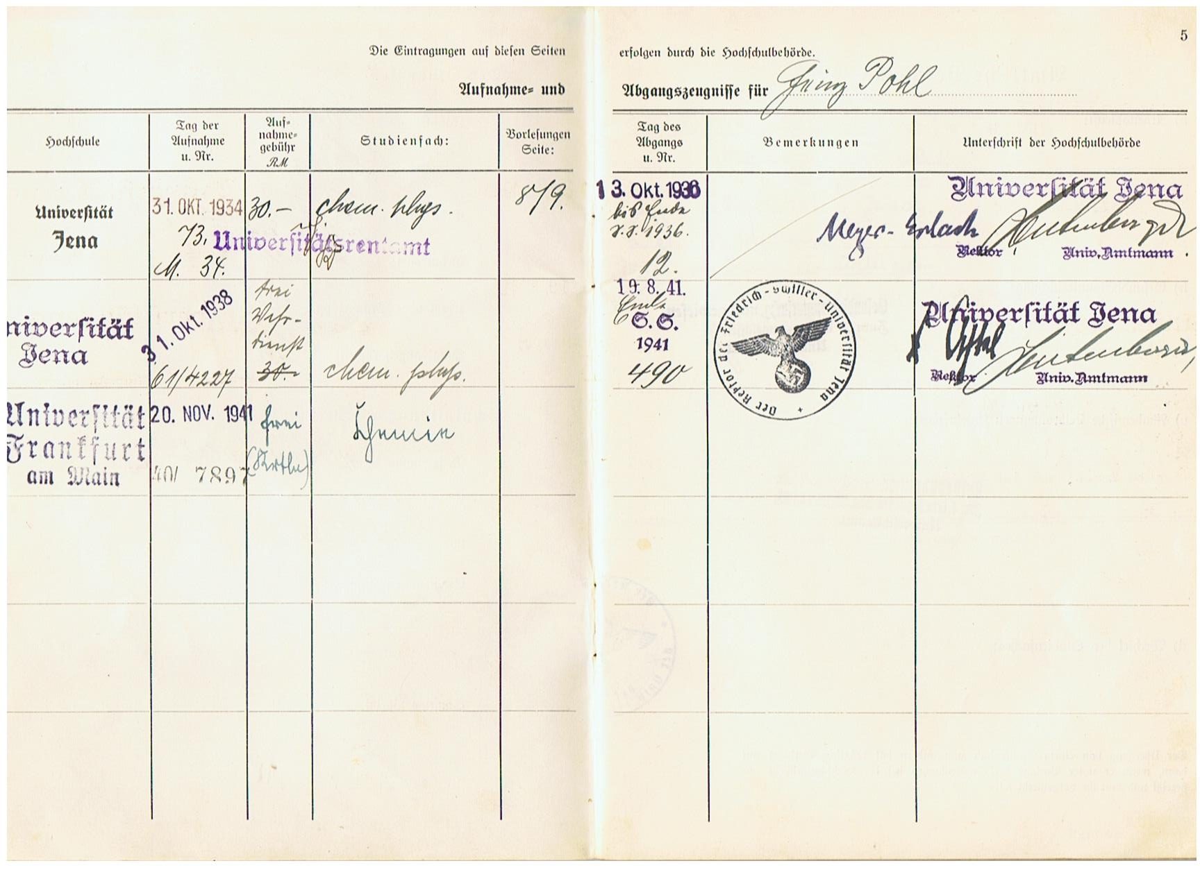 Wehrpass group Wachtmeister Panzer-Nachrichten Russia and V2 rocket personnel chemistry student - Image 13