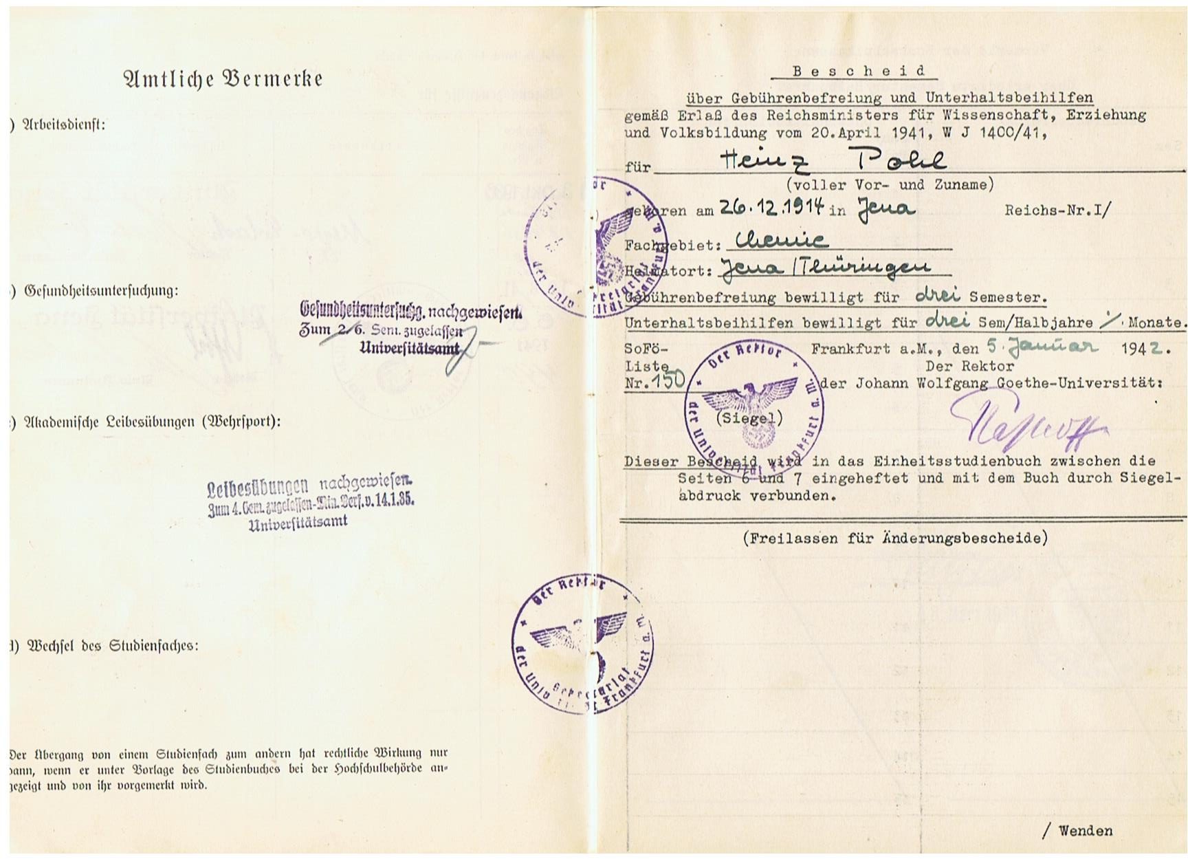 Wehrpass group Wachtmeister Panzer-Nachrichten Russia and V2 rocket personnel chemistry student - Image 14