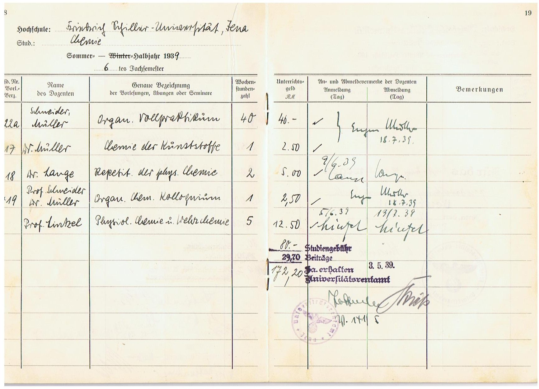 Wehrpass group Wachtmeister Panzer-Nachrichten Russia and V2 rocket personnel chemistry student - Image 20