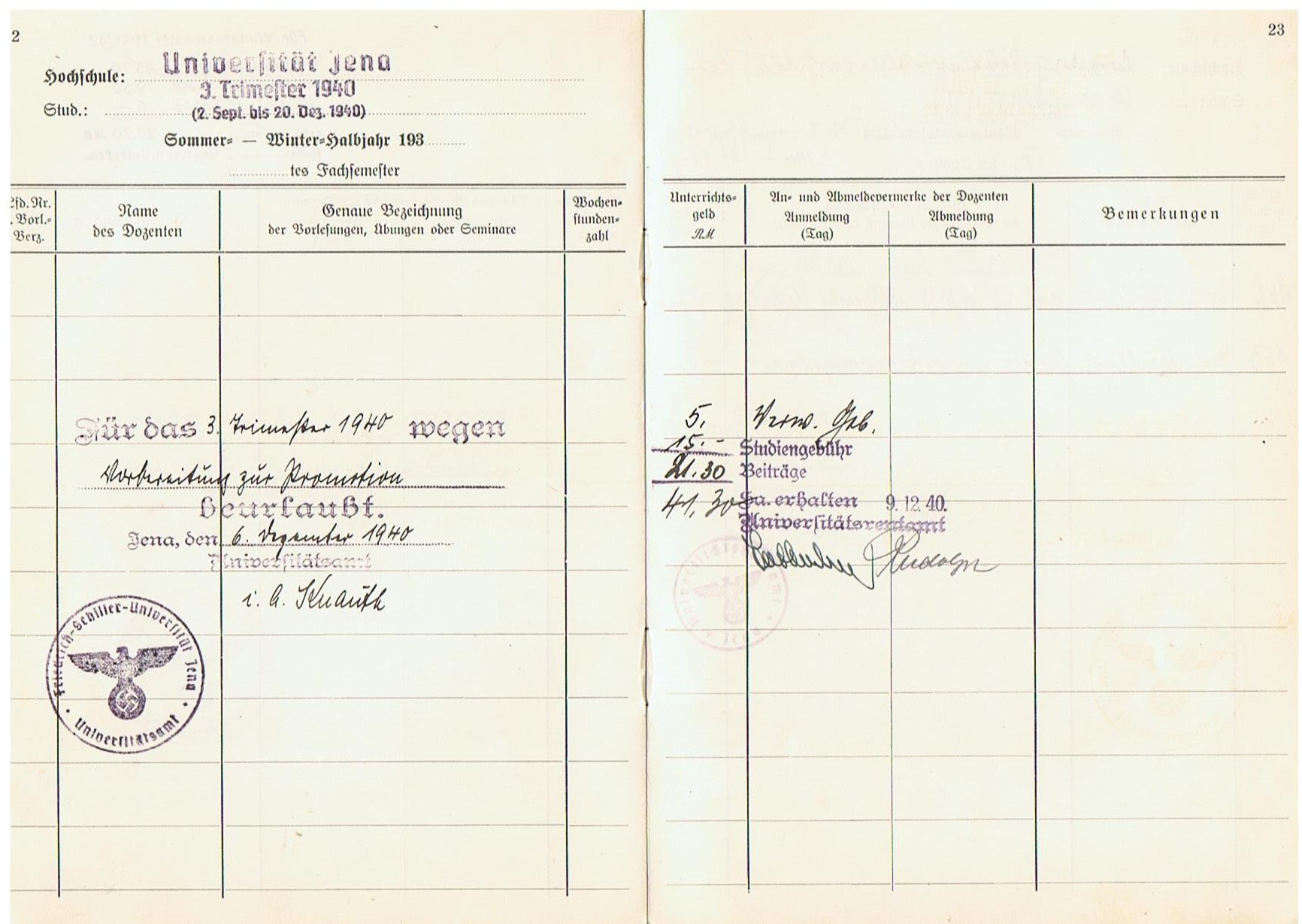 Wehrpass group Wachtmeister Panzer-Nachrichten Russia and V2 rocket personnel chemistry student - Image 22