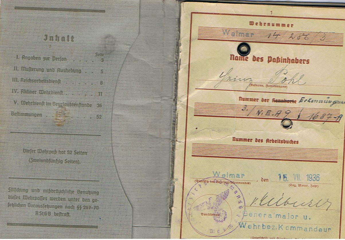 Wehrpass group Wachtmeister Panzer-Nachrichten Russia and V2 rocket personnel chemistry student - Image 31