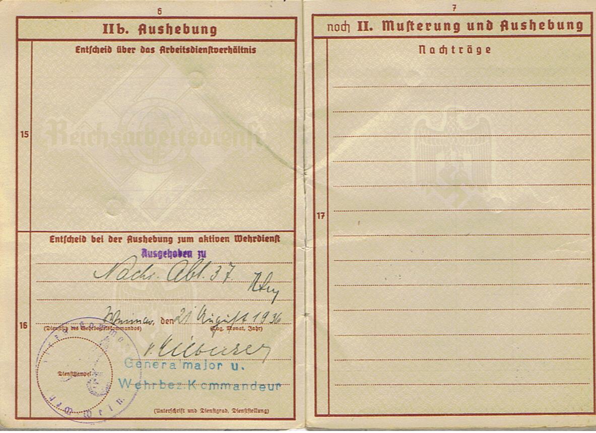 Wehrpass group Wachtmeister Panzer-Nachrichten Russia and V2 rocket personnel chemistry student - Image 34
