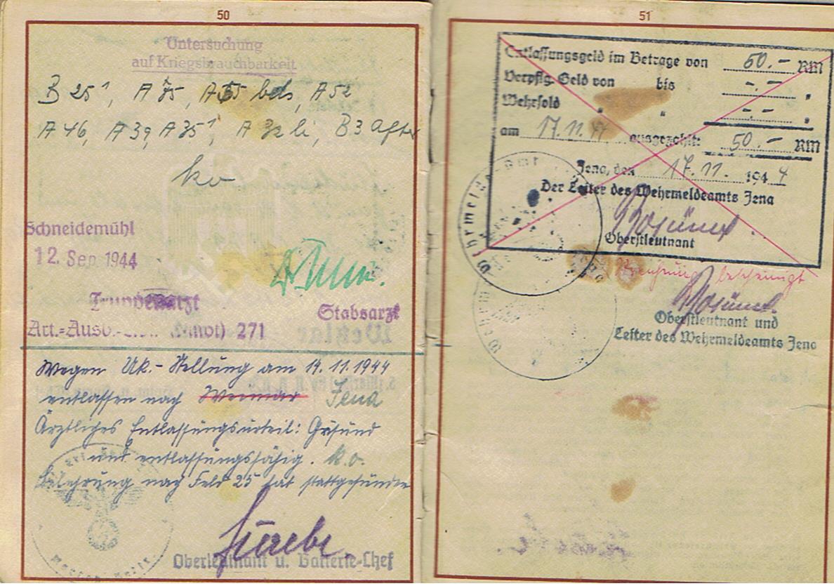 Wehrpass group Wachtmeister Panzer-Nachrichten Russia and V2 rocket personnel chemistry student - Image 47