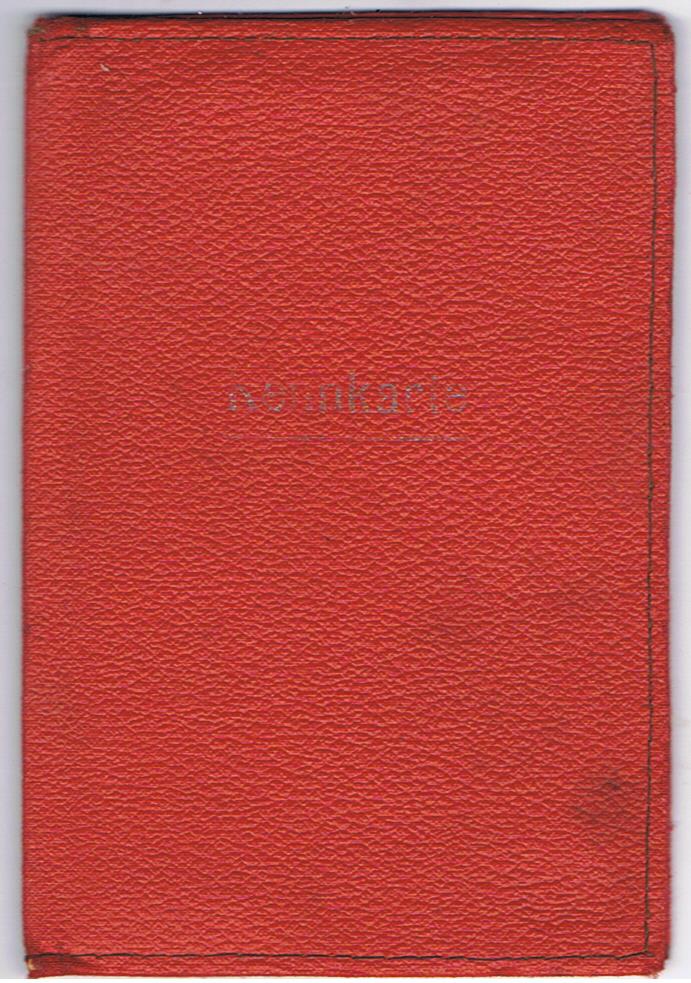Cover for the Kennkarte grey third reich identity card