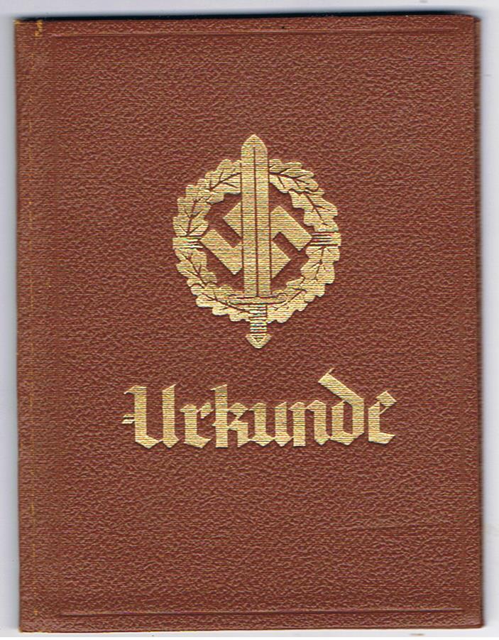 SA proficiency badge pass and certificate SA Standarte 60 Gross-Essen-Süd - Image 2