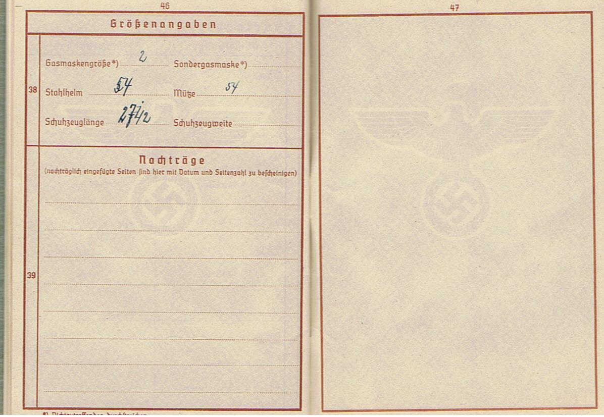 Wehrpass Gefreiter 260.ID Russia and 90.leichte Afrika-Division Africa Corps KIA 1943 Tunis area - Image 12