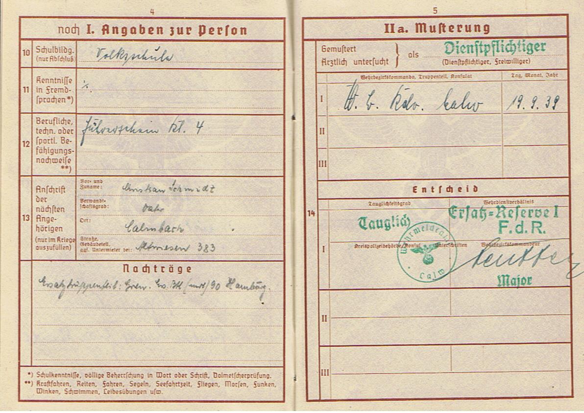 Wehrpass Gefreiter 260.ID Russia and 90.leichte Afrika-Division Africa Corps KIA 1943 Tunis area - Image 4