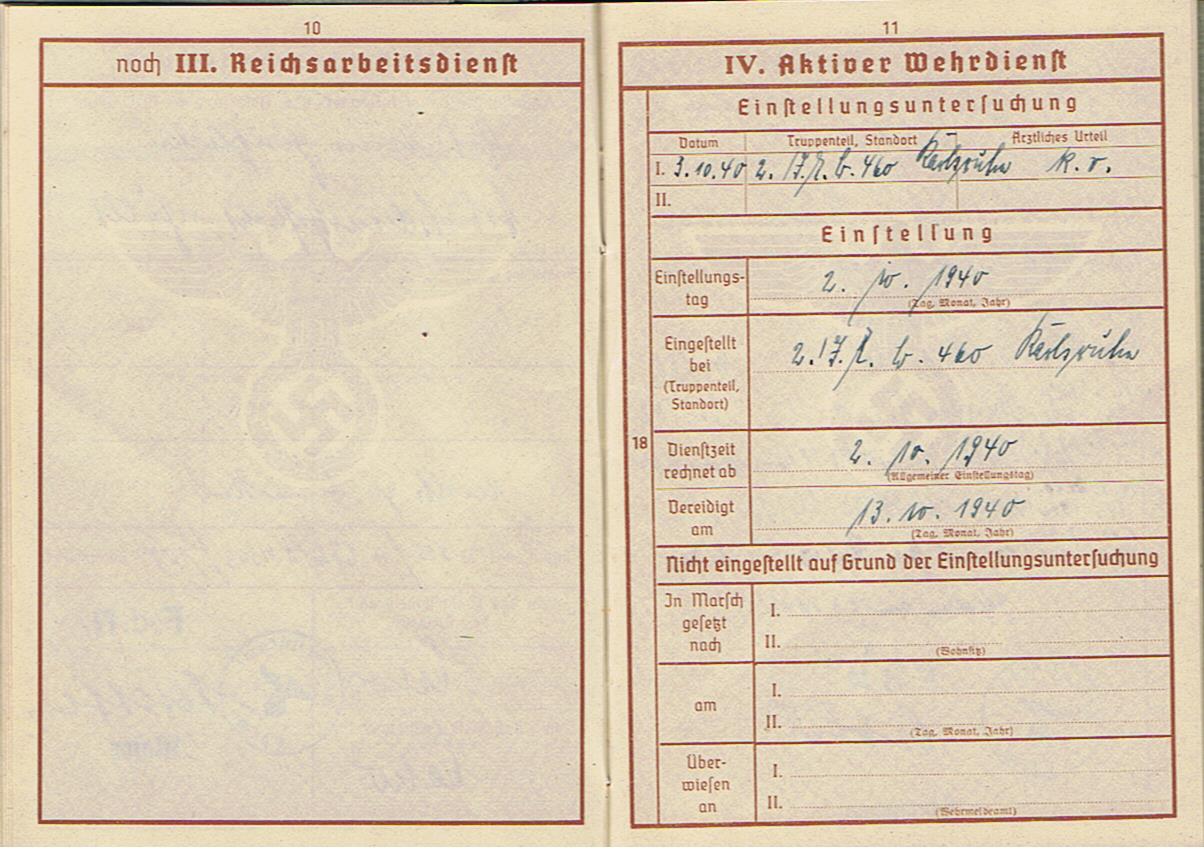 Wehrpass Gefreiter 260.ID Russia and 90.leichte Afrika-Division Africa Corps KIA 1943 Tunis area - Image 6