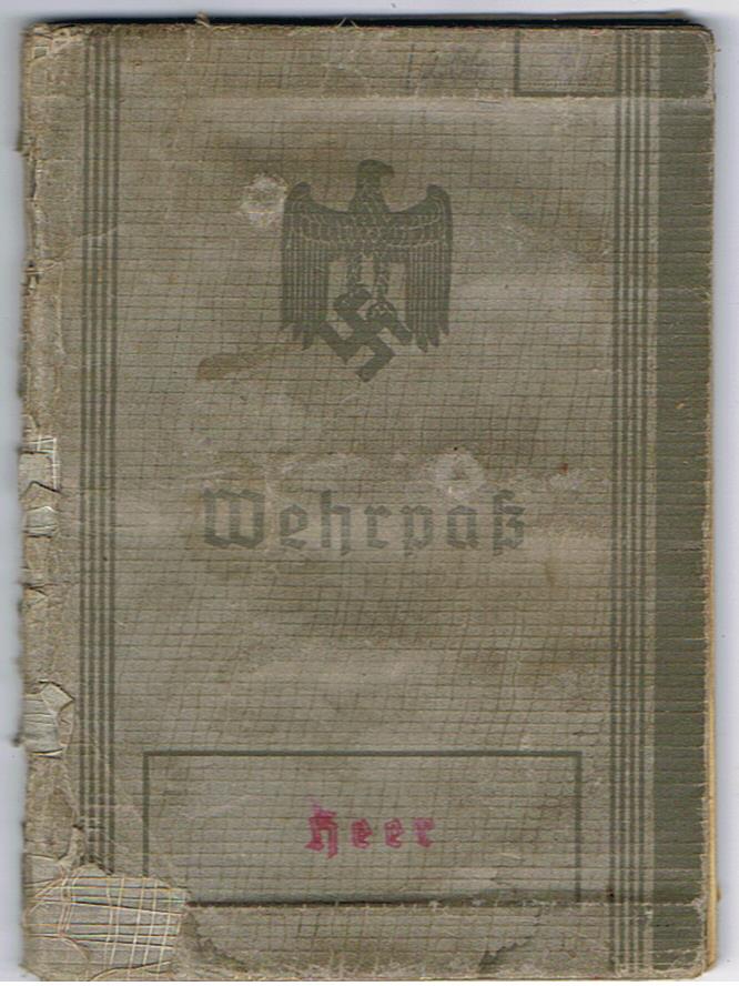 Wehrpass Obergefreiter transport and infantry 11.Panzer-Division wounded 1940 France