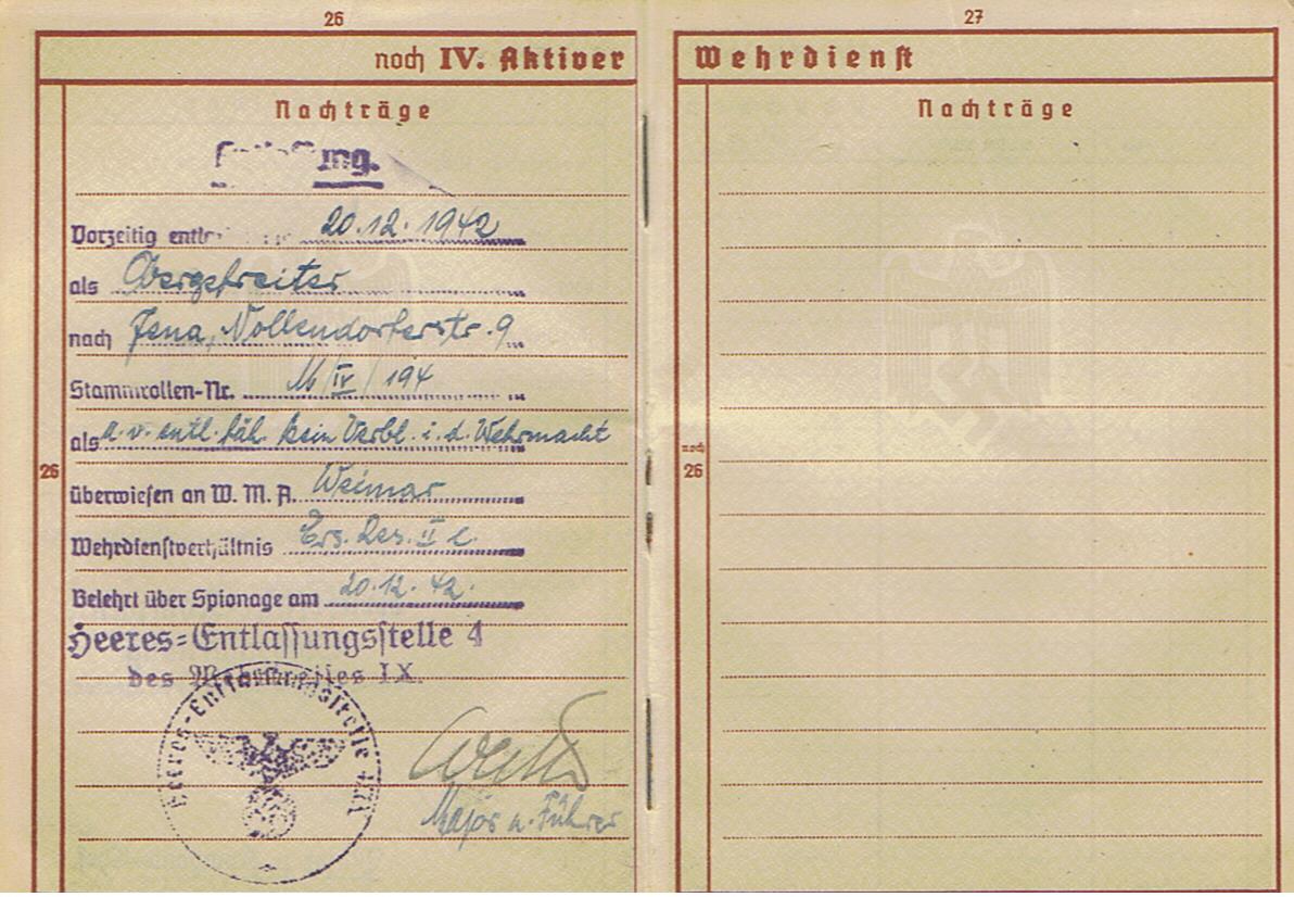 Wehrpass Obergefreiter transport and infantry 11.Panzer-Division wounded 1940 France - Image 10