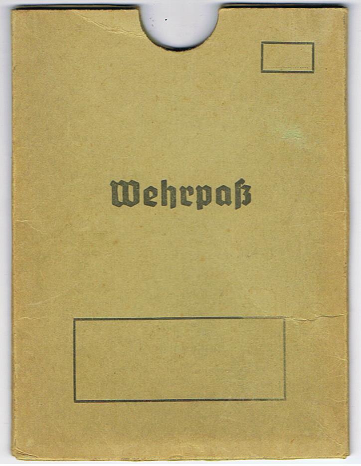 Wehrpass cover pocket