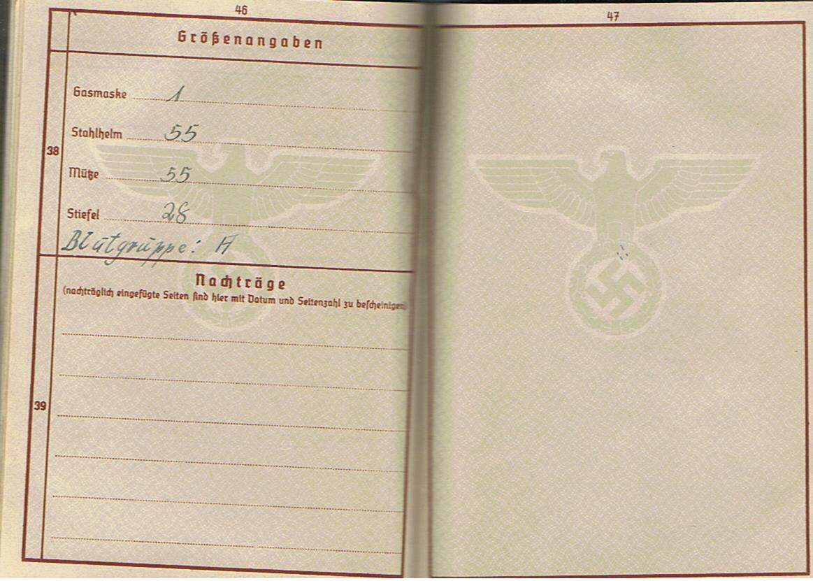 Wehrpass Gefreiter IR50 3.ID France 111.ID Russia KIA 1941 Kiew - Image 11