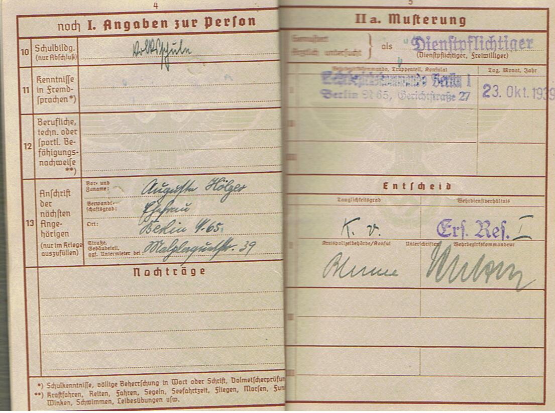 Wehrpass Gefreiter IR50 3.ID France 111.ID Russia KIA 1941 Kiew - Image 4