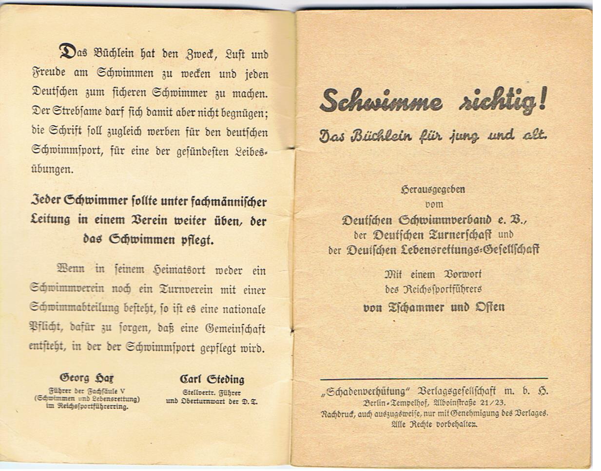 DLRG life savings swimming manual Schwimme richtig ! - Image 2