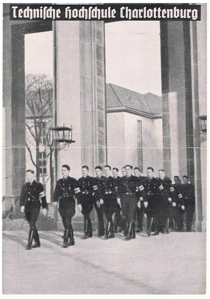 Folder Technische Hochschule Berlin Charlottenburg Merkblatt der Studentenführung