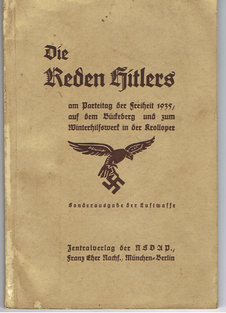 Die Reden des Führers Sonderausgabe der Luftwaffe 1935