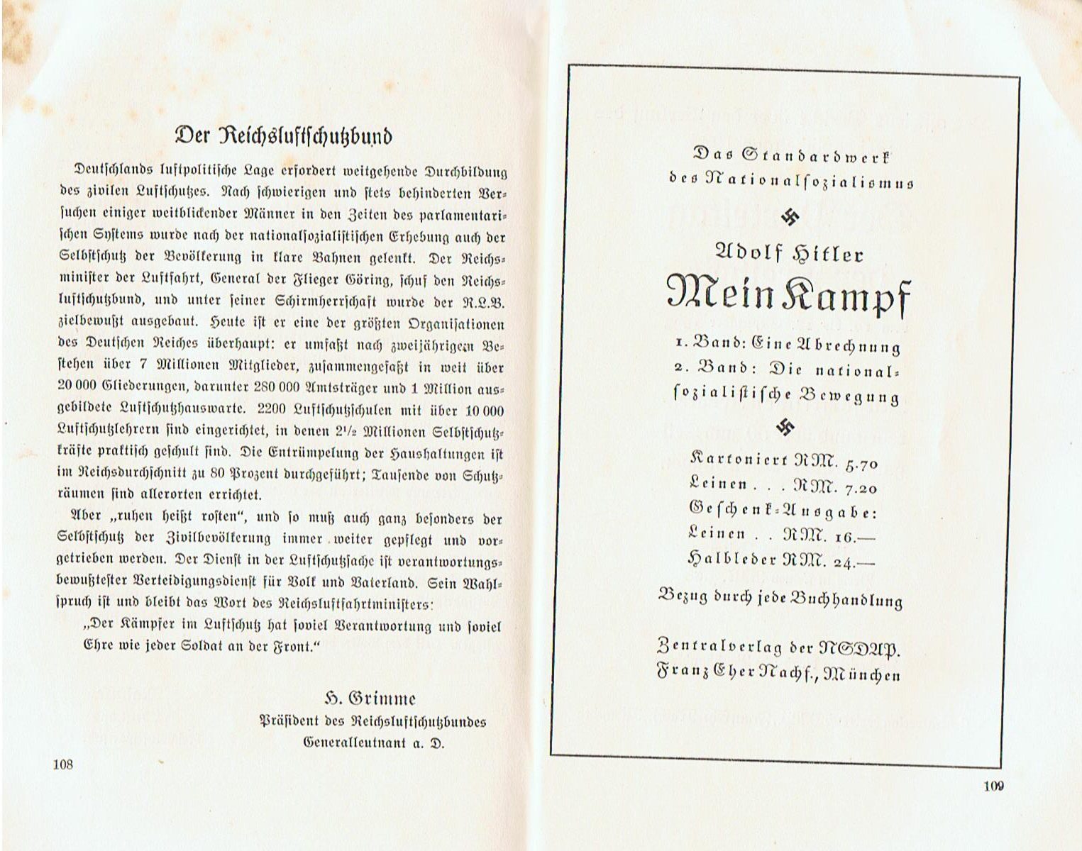 Die Reden des Führers Sonderausgabe der Luftwaffe 1935 - Image 8
