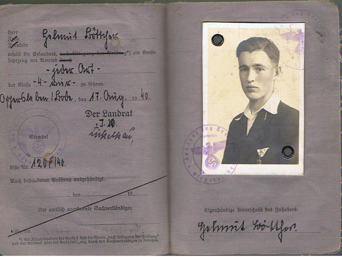 Drivers license boy Aschersleben 1940 - Image 2