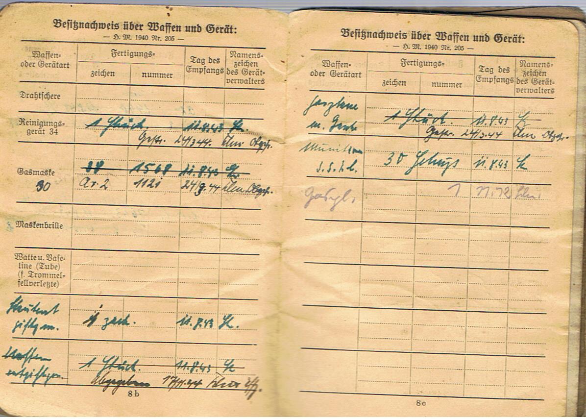 Soldbuch Obergefreiter Armee-Nachrichten units AOK6 Southern Russia - Image 10