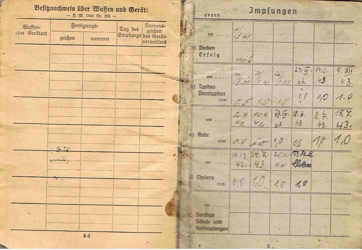 Soldbuch Obergefreiter Armee-Nachrichten units AOK6 Southern Russia - Image 11
