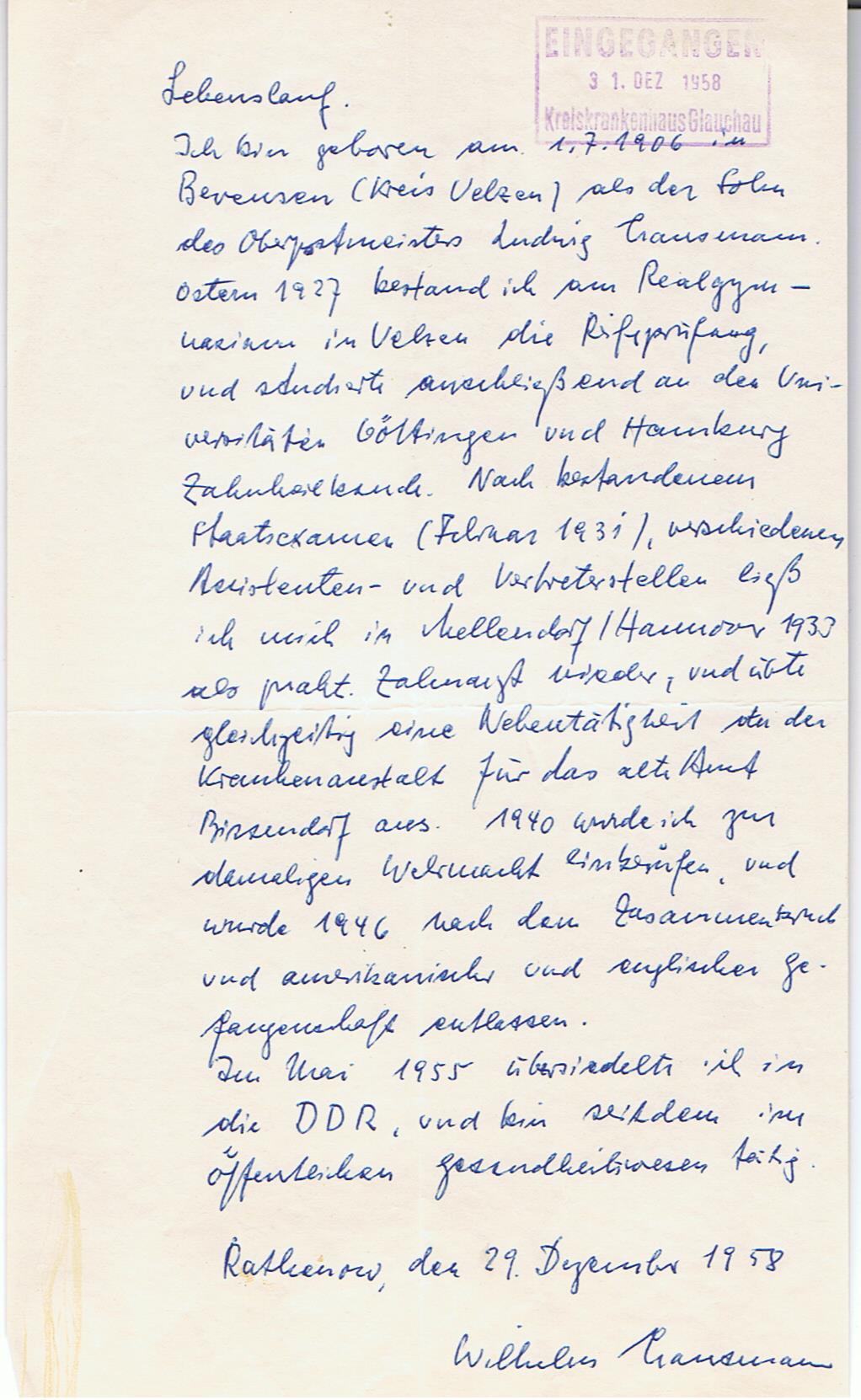 Personal file 1925-1980 dentist army doctor Kriegslazarett Rennes 2.Panzer-Division Normandy Ardennes - Image 11