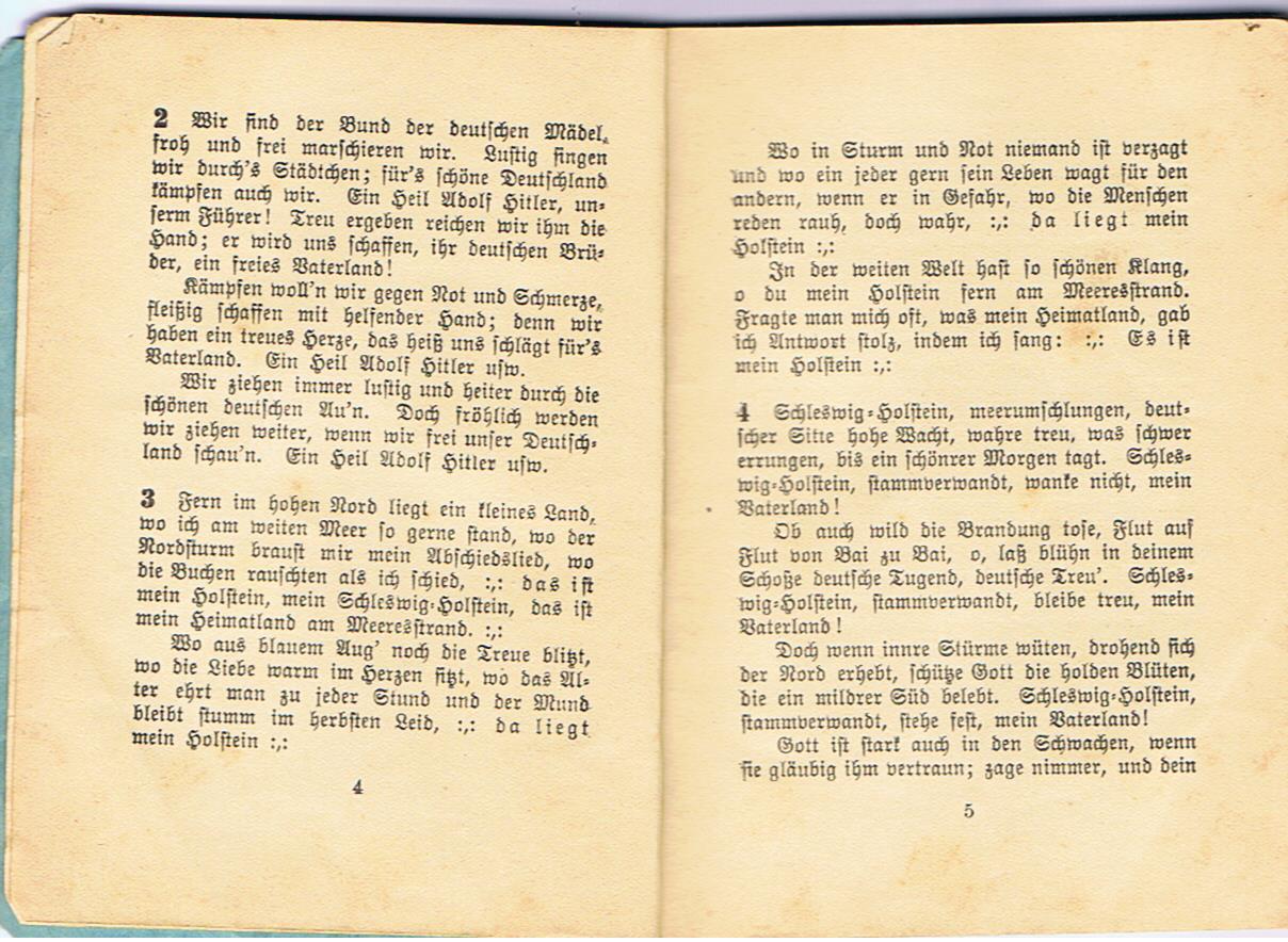 BDM song book 1933 Bund Deutscher Mädel Obergau Nordmark - Image 4
