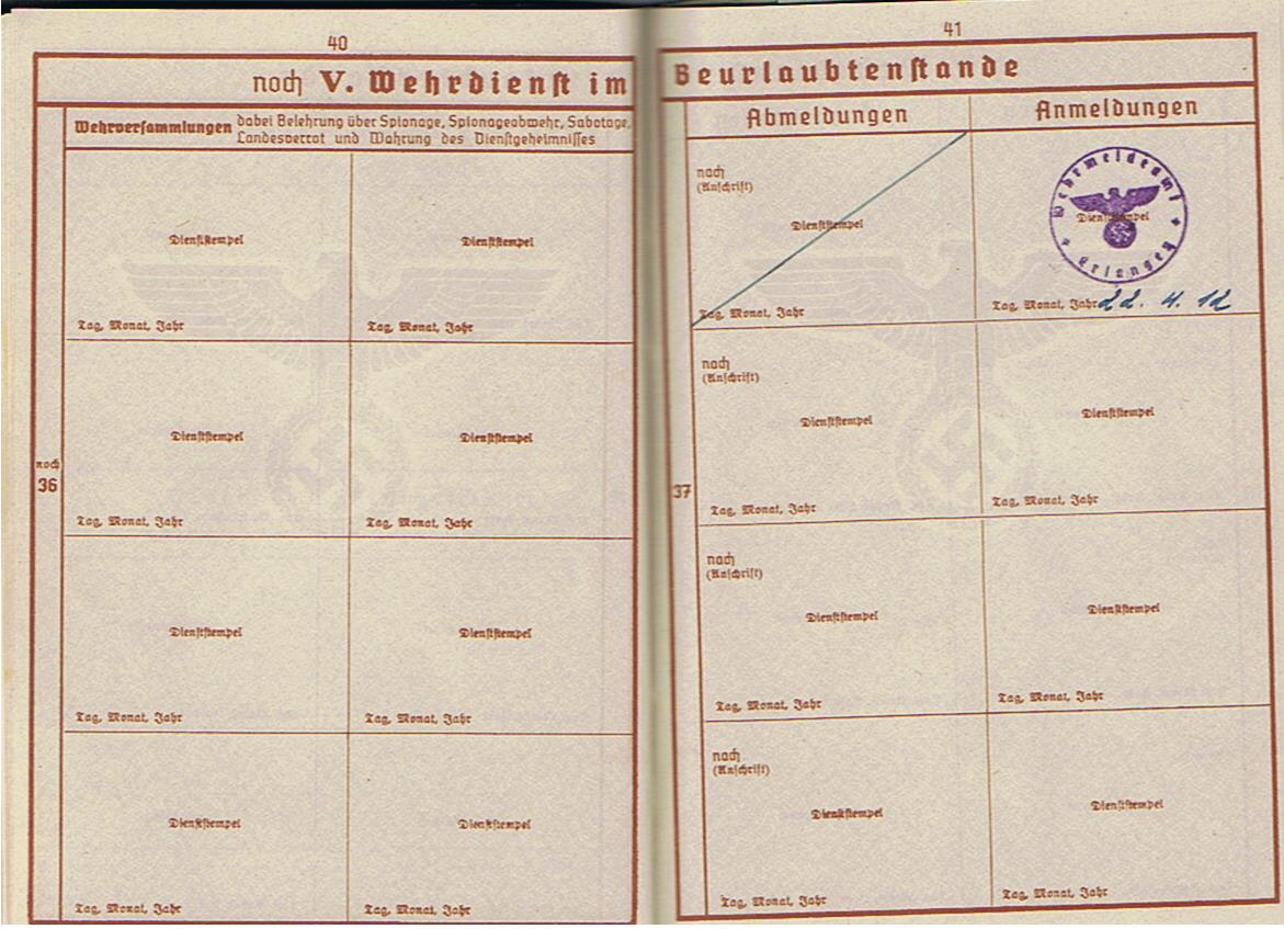Wehrpass Oberschütze Infanterie-Regiment 485 263.Infanterie-Division KIA 1941 Russia - Image 13