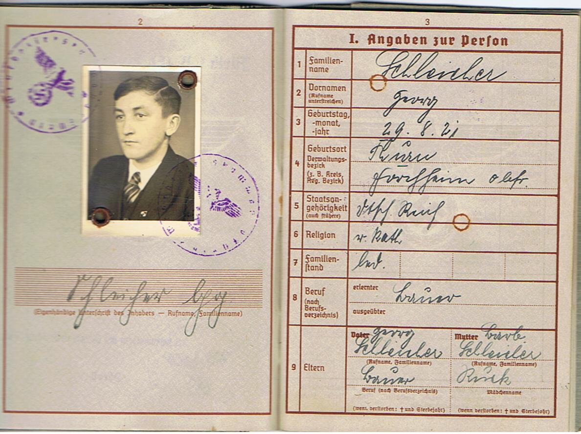Wehrpass Oberschütze Infanterie-Regiment 485 263.Infanterie-Division KIA 1941 Russia - Image 3