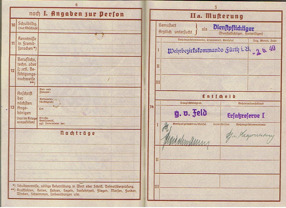 Wehrpass Oberschütze Infanterie-Regiment 485 263.Infanterie-Division KIA 1941 Russia - Image 4