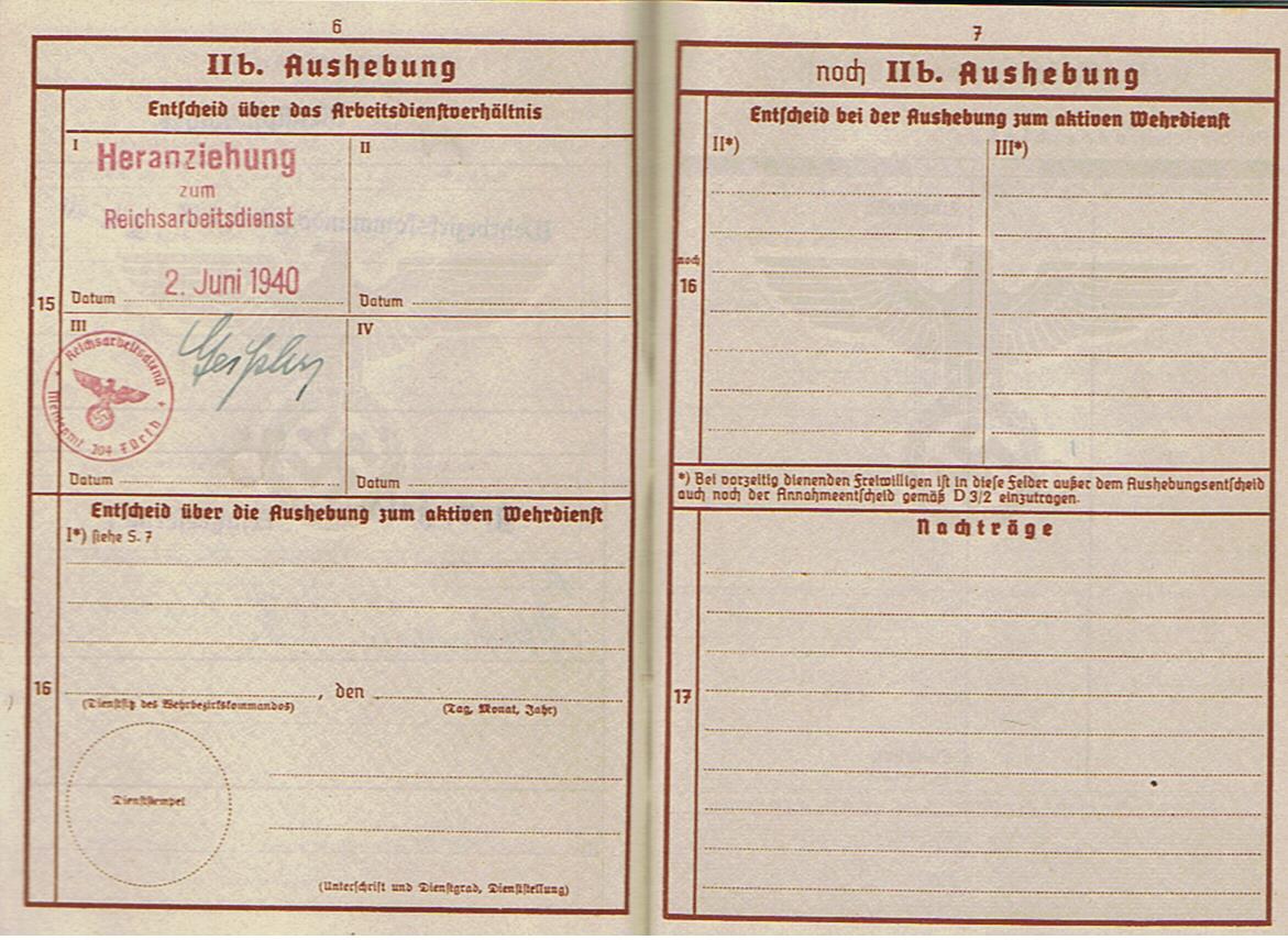 Wehrpass Oberschütze Infanterie-Regiment 485 263.Infanterie-Division KIA 1941 Russia - Image 5