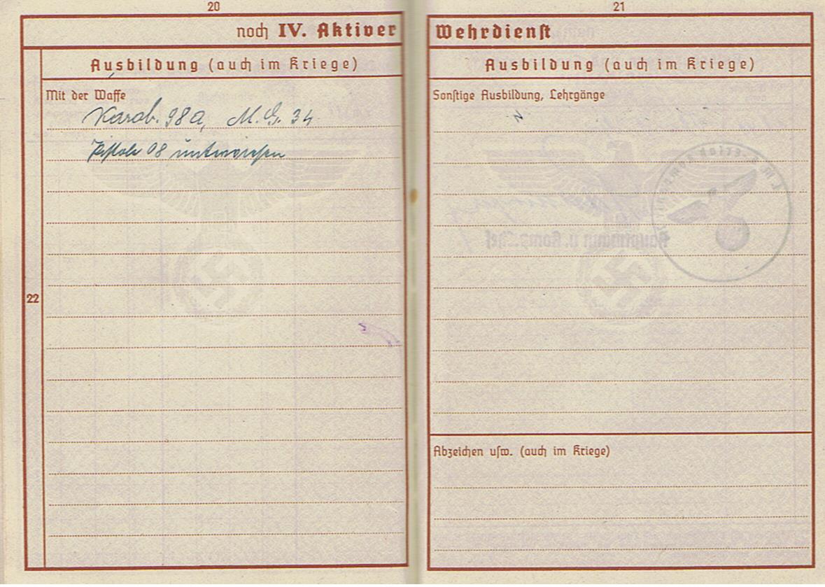 Wehrpass Oberschütze Infanterie-Regiment 485 263.Infanterie-Division KIA 1941 Russia - Image 8