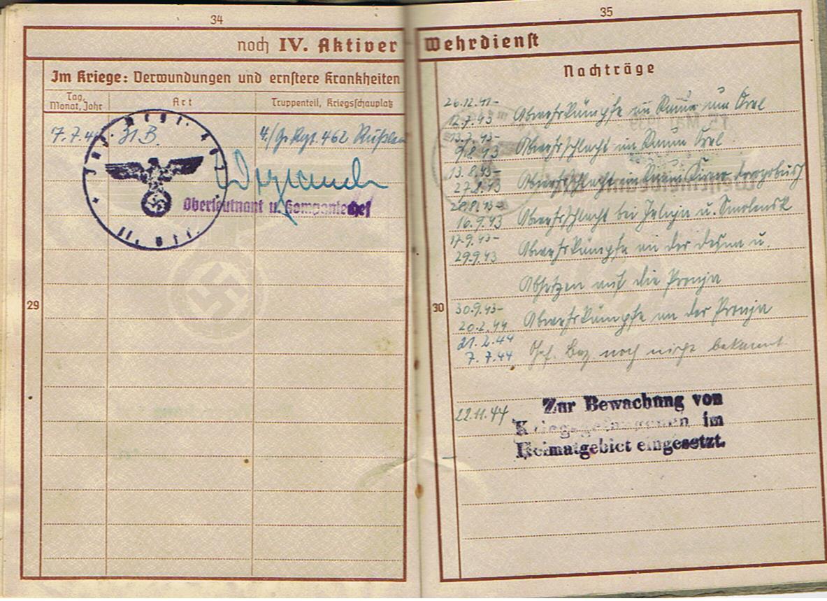 Wehrpass Obergefreiter Infantry 262.Infanterie-Division France Russia 4 awards - Image 12