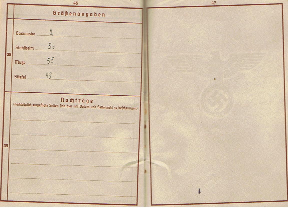 Wehrpass Obergefreiter Infantry 262.Infanterie-Division France Russia 4 awards - Image 16